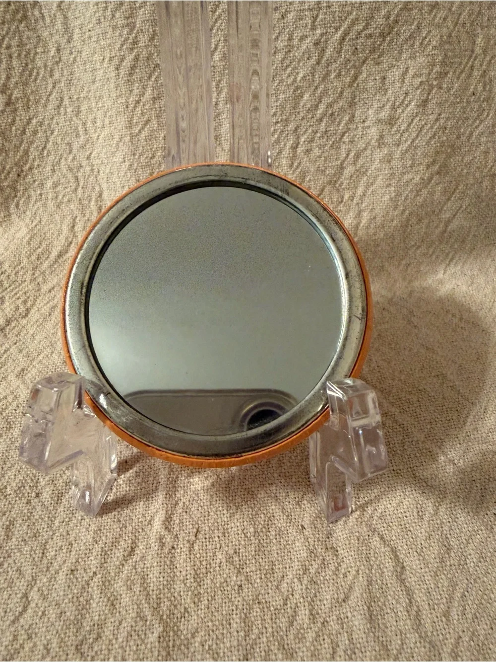 NATURAL LIFE TINY MIRROR WITH OWN TIE BAG and SMALL COIN PURSE (Not NL) - Picture 6 of 7
